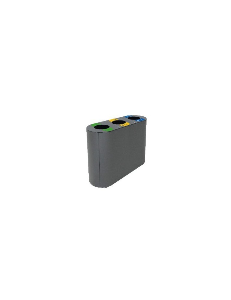 COLLECTEUR 3X60L AVEC BAC ET OUVERTURE SELECTIVE - MANCHESTER