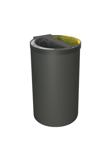 COLLECTEUR 2X60L AVEC BAC ET OUVERTURE - LYON