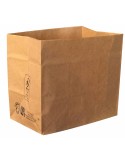 LOT DE 50 SACS KRAFT POUR POUBELLE DE BUREAU METAL 1L