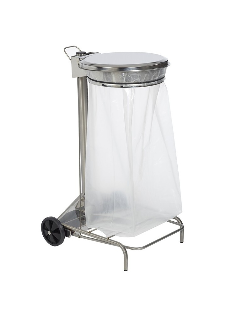 SUPPORT SACS ROUES ET PEDALE 110L - INOX