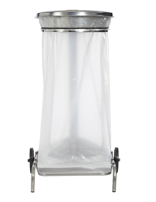 SUPPORT SACS ROUES ET PEDALE 110L - INOX