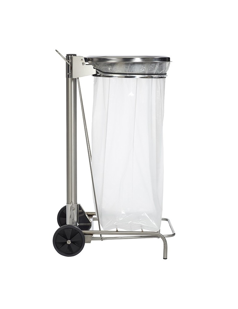 SUPPORT SACS ROUES ET PEDALE 110L - INOX