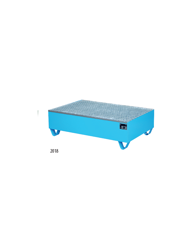 BAC DE RETENTION METAL + CAILLEBOTIS - 2 FUTS