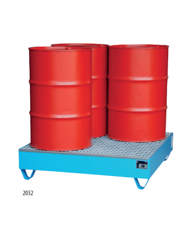 BAC DE RETENTION METAL + CAILLEBOTIS - 4 FUTS
