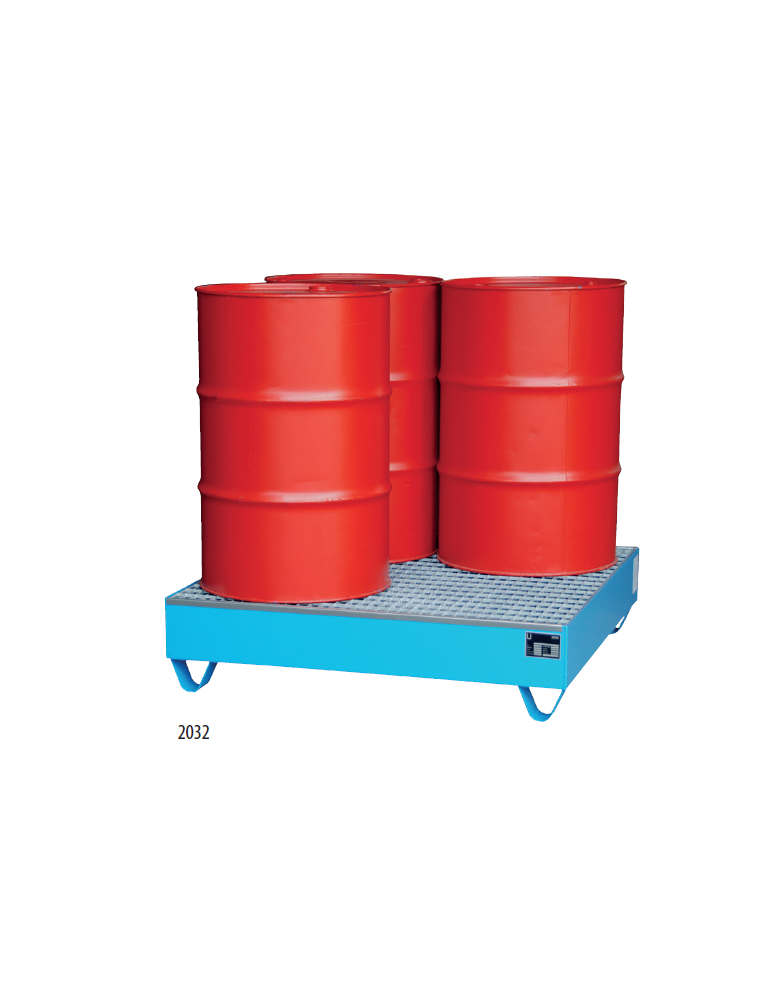 BAC DE RETENTION METAL + CAILLEBOTIS - 4 FUTS