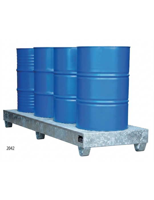 BAC DE RETENTION GALVA + CAILLEBOTIS - 4 FUTS EN LIGNE