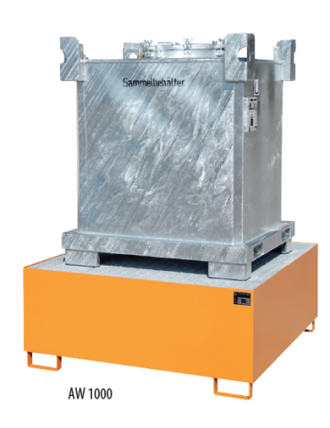 BAC DE RETENTION METAL POUR GRV