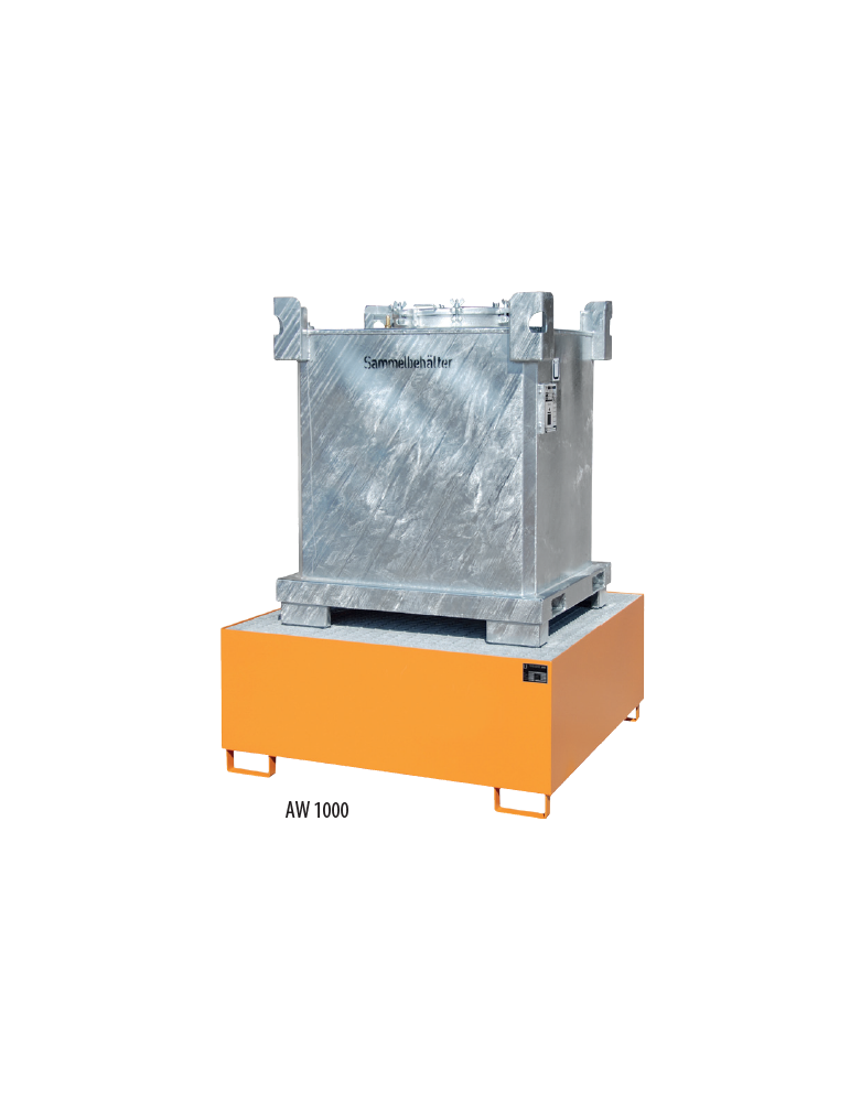 BAC DE RETENTION METAL POUR GRV