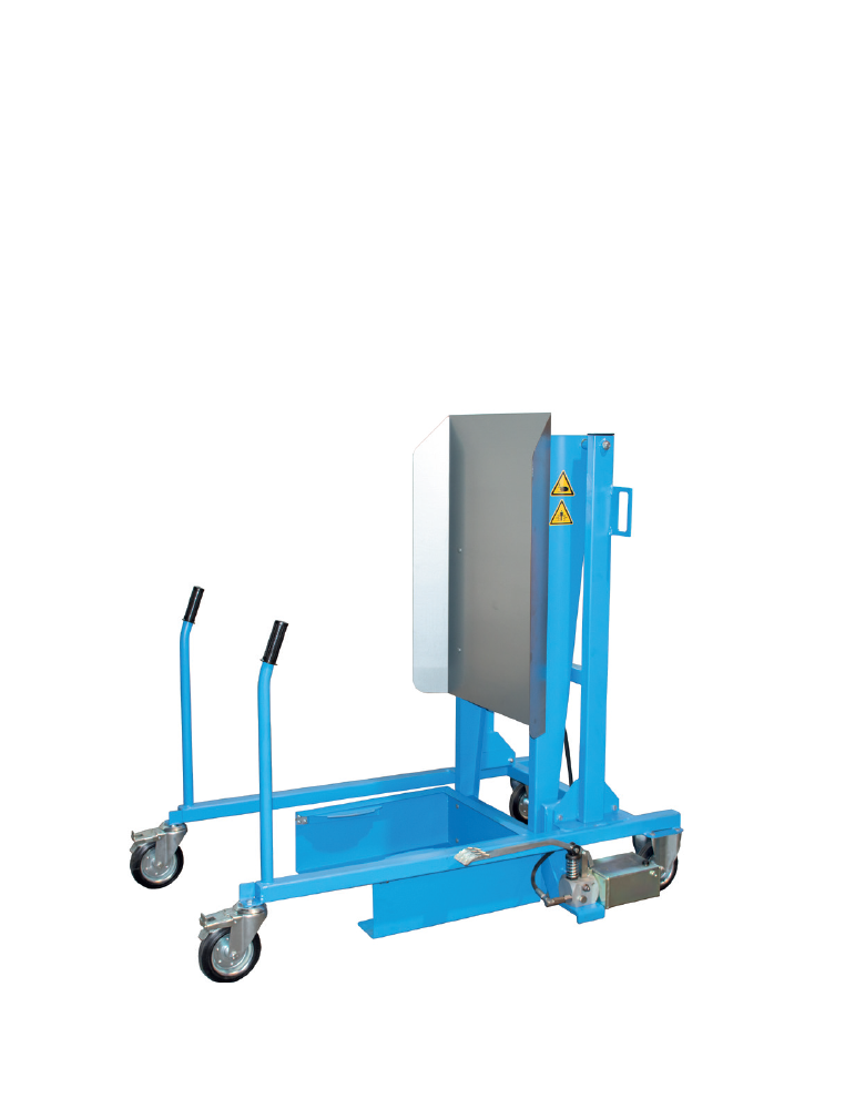 BASCULEUR MOBILE DE BAC ROULANT SUR BATTERIE 120/240L