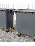 TIMON D'ATTELAGE + BLOCAGE DE ROUE POUR BAC ROULANT 660/770L