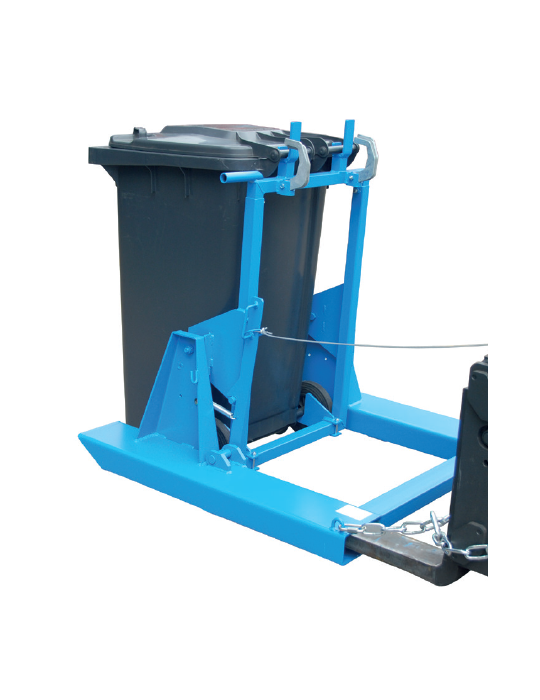 BASCULEUR DE BAC ROULANT 120/240L POUR CHARIOT ELEVATEUR
