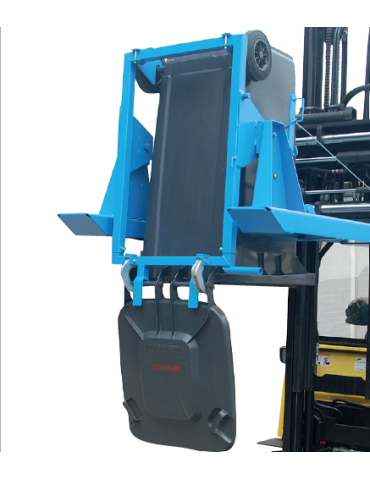 BASCULEUR DE BAC ROULANT 120/240L POUR CHARIOT ELEVATEUR 2