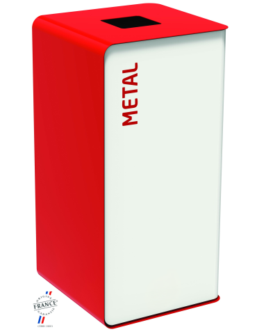 COLLECTEUR 75L SAC ROUGE POUR METAL - CUBATRI