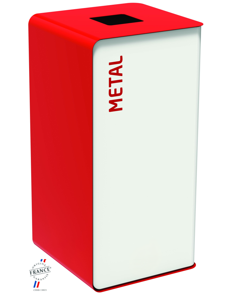 COLLECTEUR 75L SAC ROUGE POUR METAL - CUBATRI