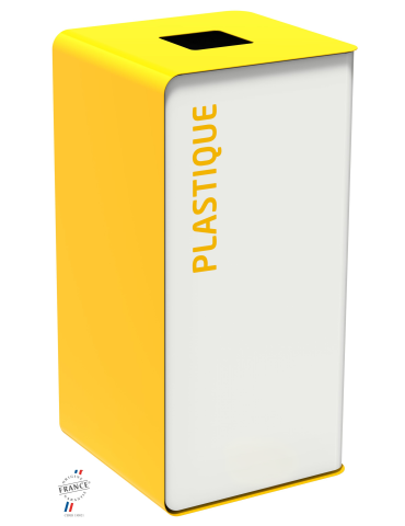 COLLECTEUR 75L SAC JAUNE POUR PLASTIQUE - CUBATRI