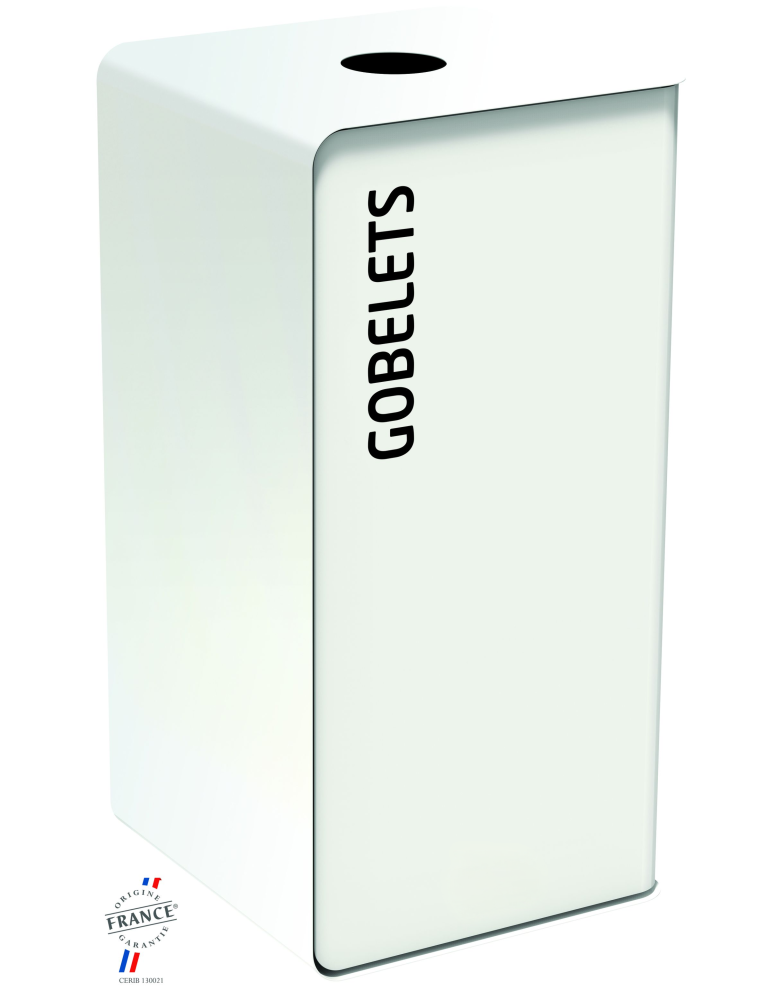 COLLECTEUR 75L SAC BLANC POUR GOBELETS - CUBATRI