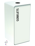 COLLECTEUR 75L SAC BLANC POUR GOBELETS - CUBATRI
