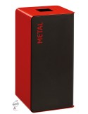 COLLECTEUR 75L SAC ROUGE POUR METAL - CUBATRI