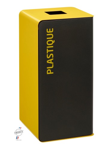 COLLECTEUR 75L SAC JAUNE POUR PLASTIQUE - CUBATRI