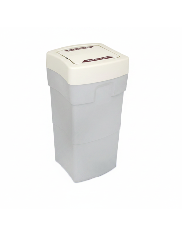 COLLECTEUR PLASTIQUE 100L COUVERCLE BASCULANT - MILAN