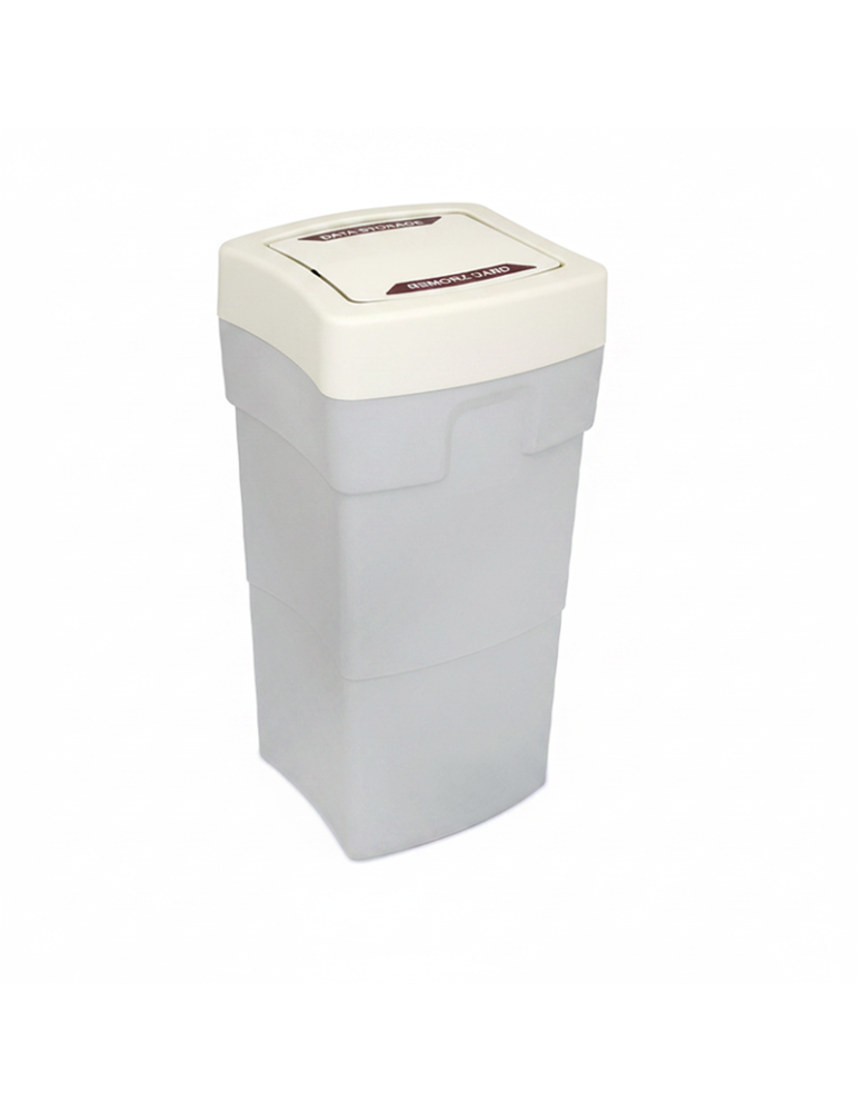 COLLECTEUR PLASTIQUE 100L COUVERCLE BASCULANT - MILAN