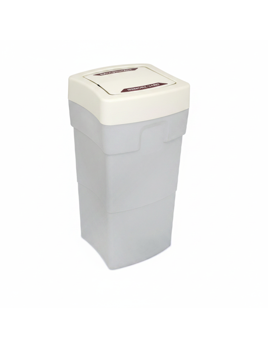 COLLECTEUR PLASTIQUE 100L COUVERCLE BASCULANT - MILAN