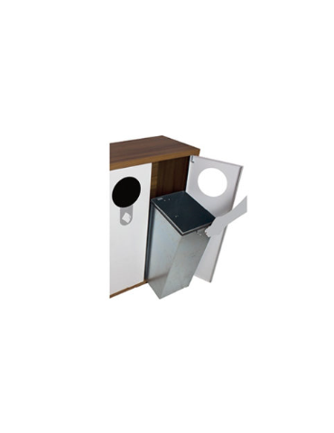 COLLECTEUR BOIS/METAL 3X40L AVEC BAC - HELSINKI 2