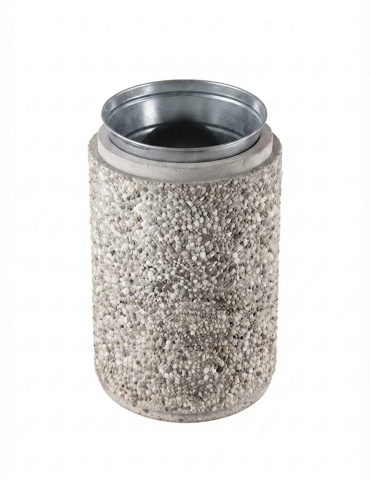SEAU METAL POUR CORBEILLE BETON 2
