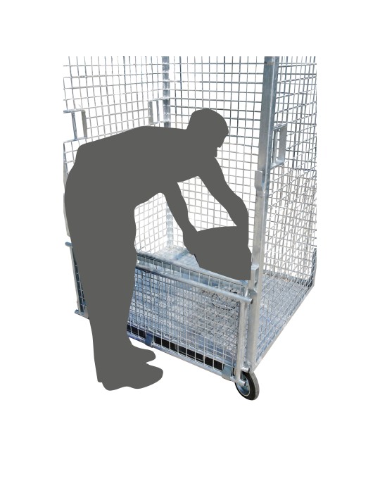 Conteneur grillage 1800 L