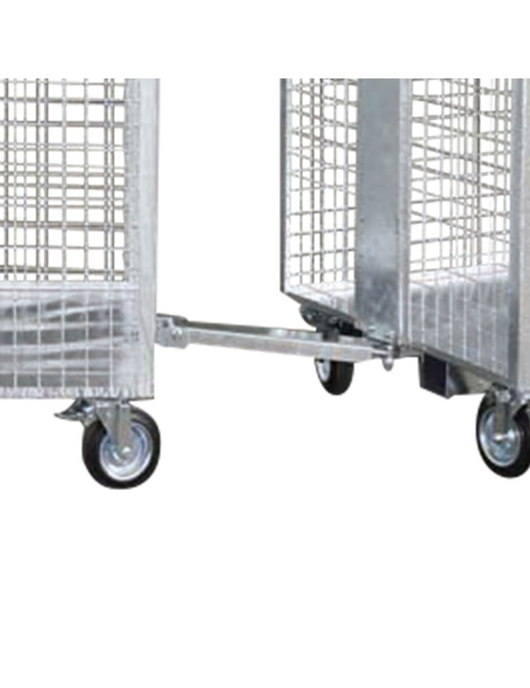 Timon Conteneur Grillagé sur Roues