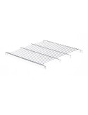 Electro-galvanised wire mesh shelf for large-volume roll container
