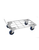 Carro mobilstock de arrastre con bandeja de alambre, anchura 800 mm