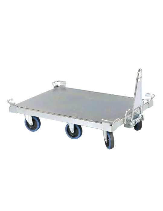 Chariot Mobilstock tractable plateau plein 890 mm Chariot Mobilstock tractable plateau plein 890 mm