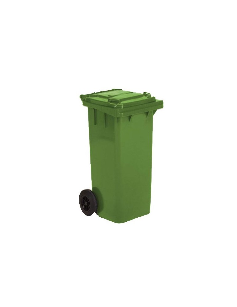 Conteneur plastique 2 roues 120 L - Déchets espaces publics