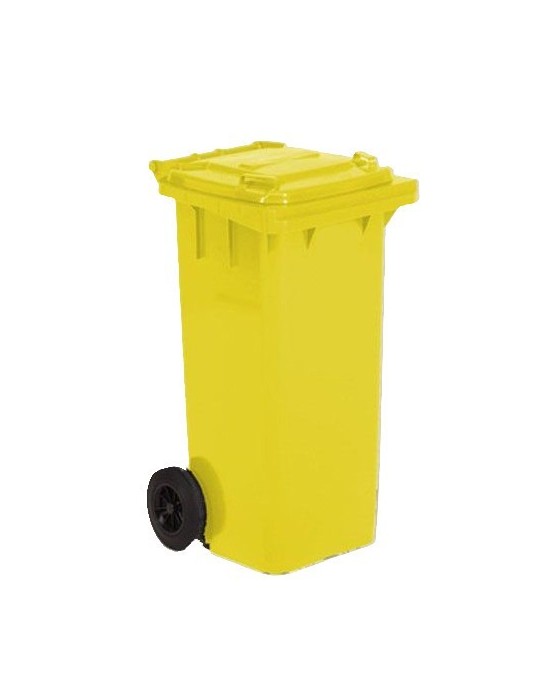 Conteneur plastique 2 roues 120 L - Déchets espaces publics Conteneur plastique 2 roues 120 L - Déchets espaces publics