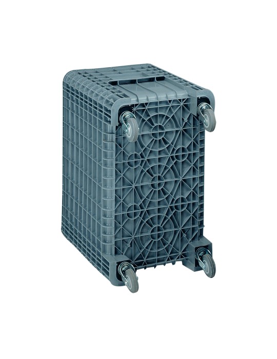 Box palette collecte 400 L avec roulettes